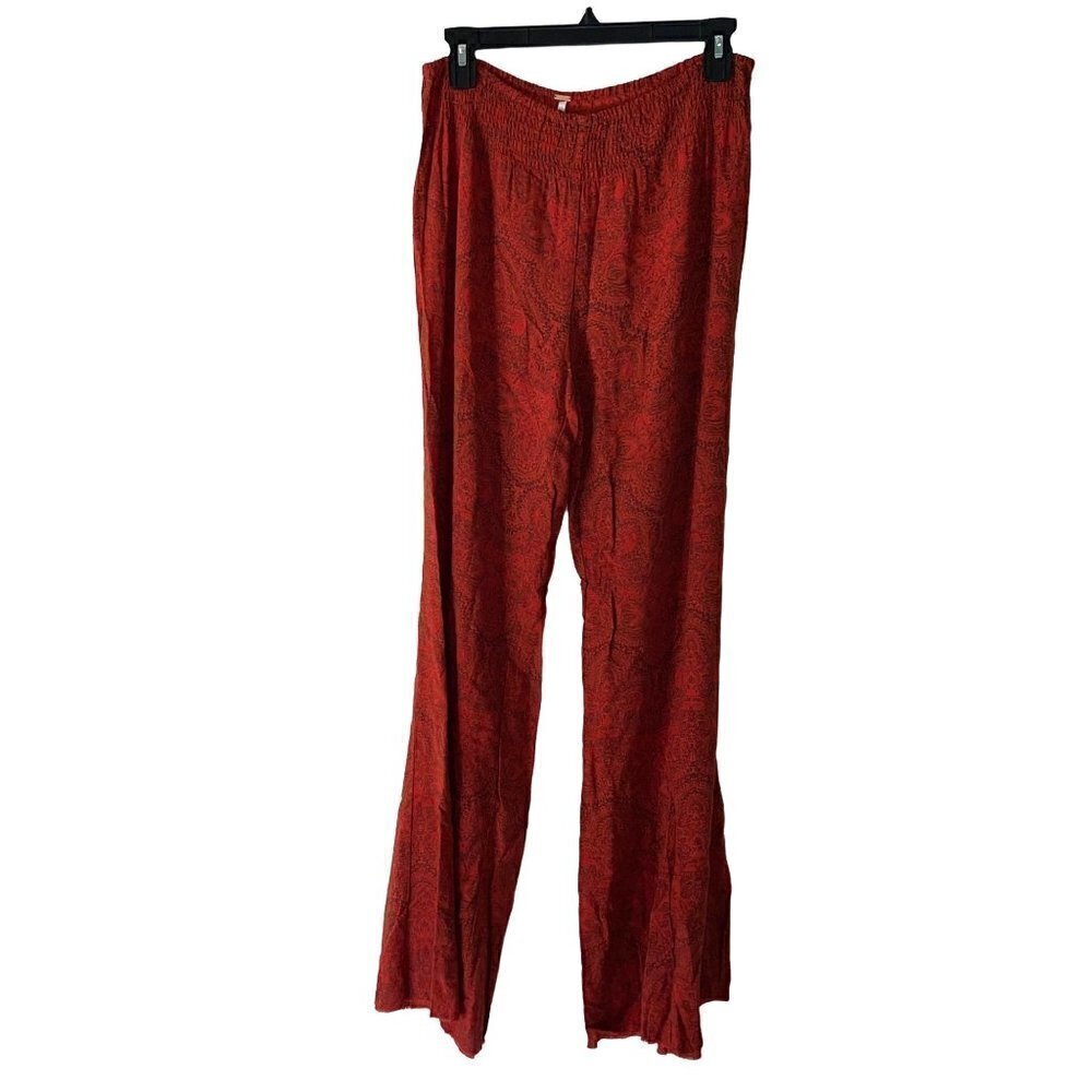NWT Free People Womens Lounge Pants Size Small S Wide Leg Spice Combo Pure Rayon